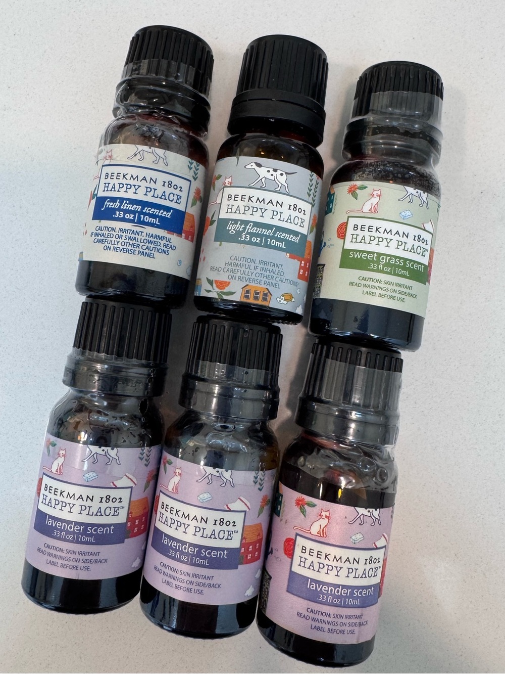 Beekman 1802 Happy Place Essential oils- 6 bottles NEW